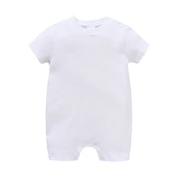 Baby Rompers Multicolor Cotton Short Sleeve Jumpsuit Solid Color Crawl Suit Soft Infant Unisex Body Suit Pure Colors Comfortable