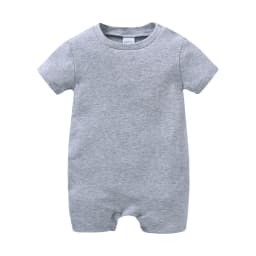 Baby Rompers Multicolor Cotton Short Sleeve Jumpsuit Solid Color Crawl Suit Soft Infant Unisex Body Suit Pure Colors Comfortable