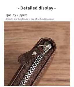 Dominator Dark Skull Men's Vintage Short Wallet Zipper Coin Purse Casual Buckle Waist Chain Money Bag For Students Gift