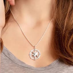 Wheel Star Pendant Fine Glam 925 Sterling Silver Jewelry Europe Accessories Soul Trendy Gift For Woman Men