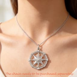 Wheel Star Pendant Fine Glam 925 Sterling Silver Jewelry Europe Accessories Soul Trendy Gift For Woman Men