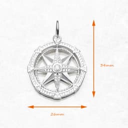 Wheel Star Pendant Fine Glam 925 Sterling Silver Jewelry Europe Accessories Soul Trendy Gift For Woman Men