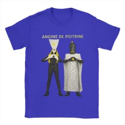 Angine De Poitrine Rock Band Cotton T-Shirt For Men Summer Vintage T Shirts Harajuku Tees Plus Size Cheap Tops