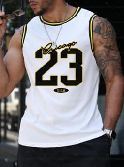 2026 Summer Men's Women Chicago No.23 Graphic Tank Top Sleeveless Basketball Jersey Vest Men Round Neck Sports Gym Vest