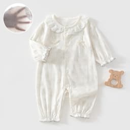 New Arrival 0-18M Baby Girl Princess Jumpsuit Newborns Spring Summer Pure Cotton Soft Romper Infant Breathable Knit Onesie