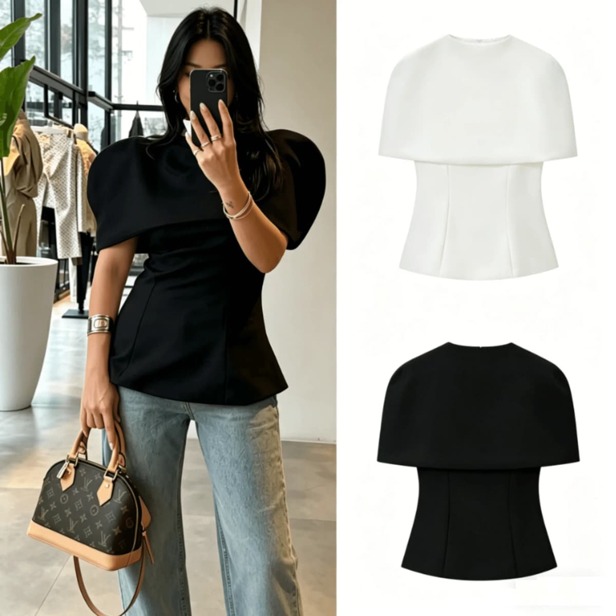 Women‘s Elegant Shawl Coat Top Two-Piece Set 2026 Spring Summer Slim Solid Party Outfit Female Commuter Fashion Two-Piece Set