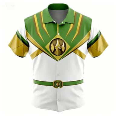 Anime All in One Feared Print Men's Shirt Unisex Loose Casual Versatile Half Sleeved Shirt Trend