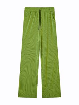 2026 Hot Sale Men's Textured Gradient Pleated Pants Elastic Waist Baggy Trousers For Streetwear