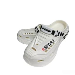 Men's Perforated Shoes, Toe Toed Shoes, Casual Driving, Two On, Thick Soled, Comfortable, Breathable, Anti Slip, Trendy Sandals