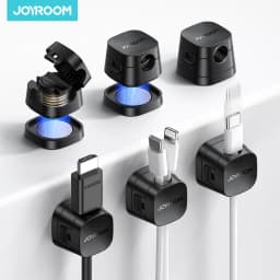 Joyroom 6PCS Detachable Magnetic Cord Organizer Under Desk Nightstand Home Office Car Wire Keeper Magnetic Cable Clips JR-ZS668