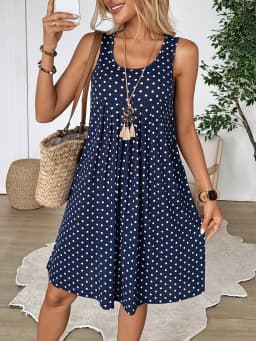 Women's Summer Dress, Polka Dot Dress