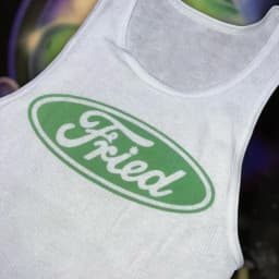 Fried Tank Top Street Gothic Style Top 20 Inch Vest Emo Girls Aesthetic Letter Print Grunge Goth Camisole Top Female Clothing