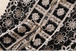Granny Square Crochet Knit Blouse Tip Up Floral Lace Vest Women Openwork Knitted Sleeveless Waistcoat Summer Boho Beach Cover Up