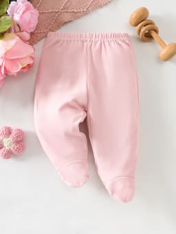 8-Piece Newborn Baby Romper Set, Soft and Breathable with Cute Pink Deer Pattern, Suitable for Babies Aged 0-9 Months.