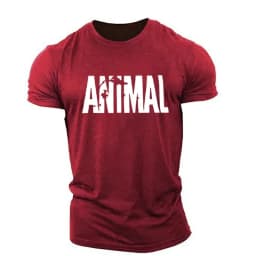 Fashion Animal Letter Printed T-shirt Summer Casual Crew Neck Tops Daily Basic Short Sleeve Quick Drying Gym Fitness Sports Tees