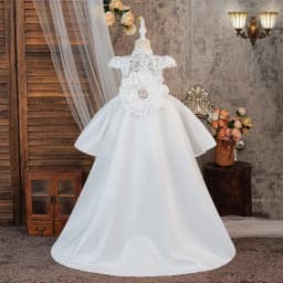 Summer Flower Baptism Party Girls Dress Elegant Wedding Bridesmaids Princess Prom Dresses Girl Birthday Pageant Evening Costumes