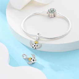 925 Sterling Silver Football Series Plated Football Match Series Charms Bead Fit 3mm 925 Original Bracelets DIY Souvenir Jewelry