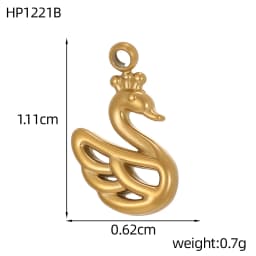 Waterproof Jewelry Stainless Steel Pendant Heart Sun Music Dragonfly Flower Swan Cat Paw Charm DIY Pendant Accessories