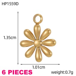 Waterproof Jewelry Stainless Steel Pendant Heart Sun Music Dragonfly Flower Swan Cat Paw Charm DIY Pendant Accessories
