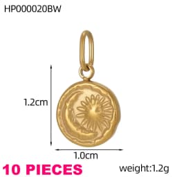 Waterproof Jewelry Stainless Steel Pendant Heart Sun Music Dragonfly Flower Swan Cat Paw Charm DIY Pendant Accessories