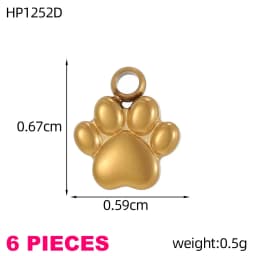 Waterproof Jewelry Stainless Steel Pendant Heart Sun Music Dragonfly Flower Swan Cat Paw Charm DIY Pendant Accessories