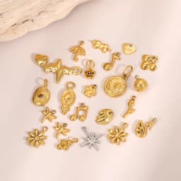 Waterproof Jewelry Stainless Steel Pendant Heart Sun Music Dragonfly Flower Swan Cat Paw Charm DIY Pendant Accessories