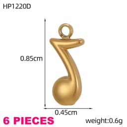 Waterproof Jewelry Stainless Steel Pendant Heart Sun Music Dragonfly Flower Swan Cat Paw Charm DIY Pendant Accessories