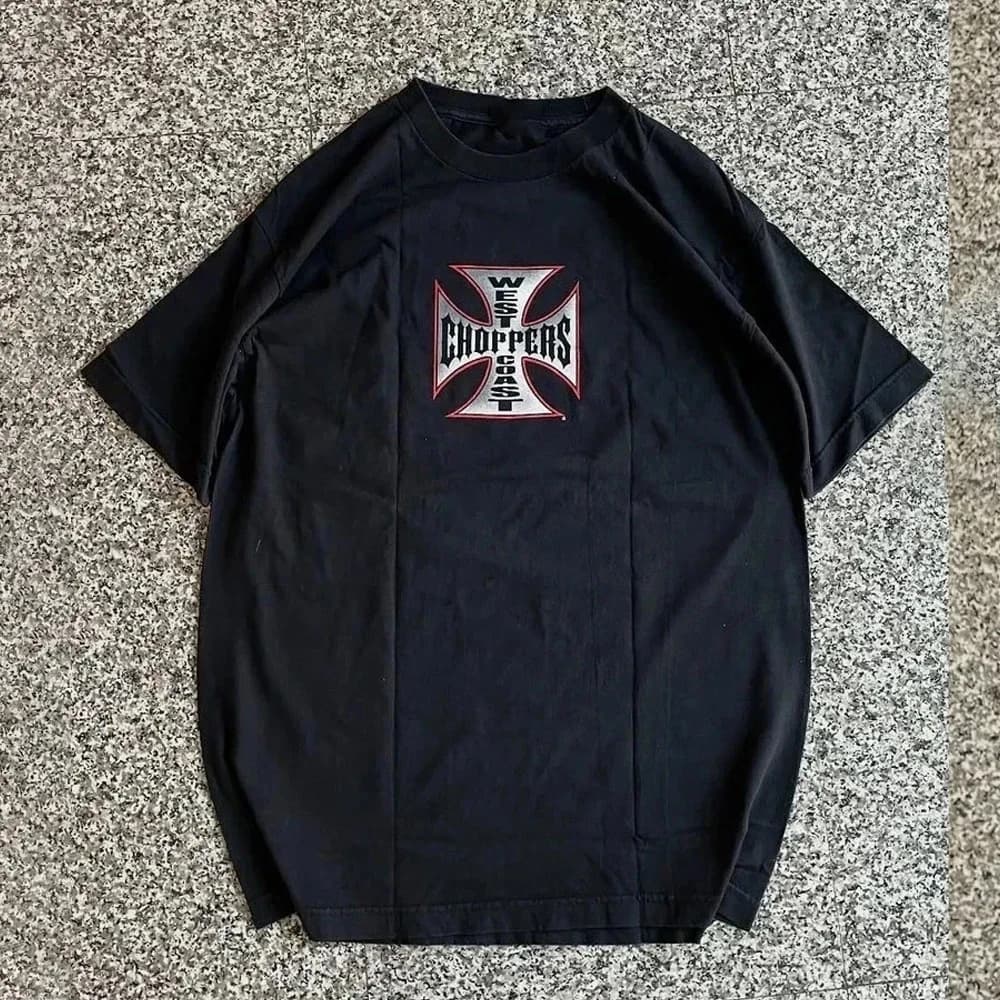 Classic West Coast Graphic Print T-shirt Men Women Fashion Crewneck Cotton Tee New Harajuku Streetwear Hiphop Style Oversize Top