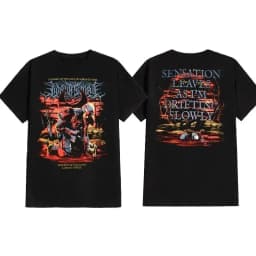 Lorna Shore Heavy Metal Band Printed T-Shirt, Punk Hip Hop Gothic Style, Unisex Retro Streetwear, Men's Casual Fashion Sleeve