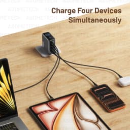 148W GaN USB Type C Charger with Display 140W PD3.1 3.0 QC4.0 3.0 Fast Charge For Macbook Tablet Phone Charger For iPhone 17 16