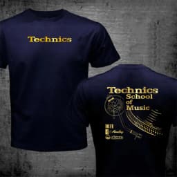 Vintage Deejay Shirt Long Play Tshirt Technics School of Music T Shirt Men Retro DJ Music T-shirt Hot Sale Fashion Top Tee Shirt