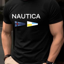 Men's T-shirt -Summer Short Sleeve Lightweight Top -Trendy, Fashionable, Breathable, Comfortable, Versatile -Simple Letter Print