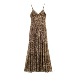Women's Dress 2026 Summer New Leopard Print Spaghetti Strap A-Line Midi Dress Sexy Fashion Wild Individual Style
