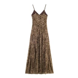 Women's Dress 2026 Summer New Leopard Print Spaghetti Strap A-Line Midi Dress Sexy Fashion Wild Individual Style