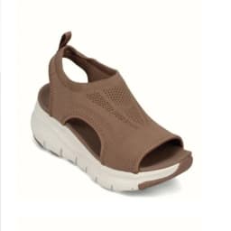 New knitted peep-toe sandals, casual and fashionable sandals, plus-size trainers