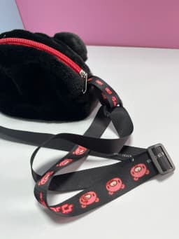 Cute Bear-Shaped Plush Crossbody Bag, Soft Furry Shoulder Bag with Adjustable Strap for Women Girls