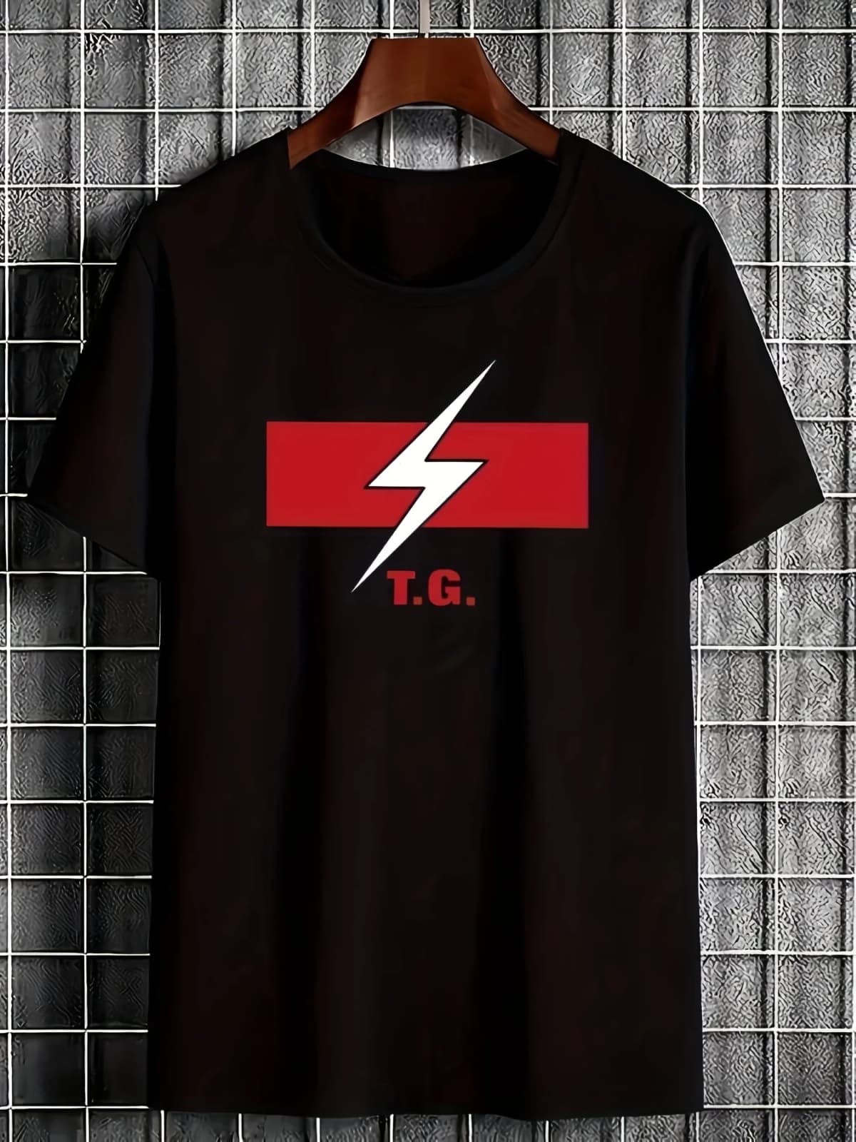 2026 Throbbing Gristle TG Industrial Music Band Logo T-Shirt - Black with Red Lightning Design - Heavy Electronic Style Fan Excl