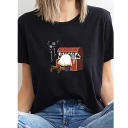 Frieren Beyond Journey's End Frieren Eaten Anime Japanese T-shirt Summer Cotton Woman Man Graphic T Shirts Adult O-neck Tops