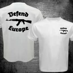 Summer 2026 New Defend Europe Men's T-shirt Fashion Hot Sell High Quality Men's and Women's Same Style Round Neck Print T-shirt
