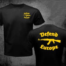 Summer 2026 New Defend Europe Men's T-shirt Fashion Hot Sell High Quality Men's and Women's Same Style Round Neck Print T-shirt