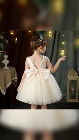 2-10 Years New Girls Princess Dress Summer Tulle Big Bow Girls Wedding Dress Piano Performance Costume Host Costume Kids Clothes