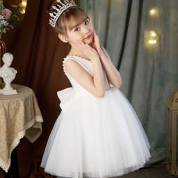 2-10 Years New Girls Princess Dress Summer Tulle Big Bow Girls Wedding Dress Piano Performance Costume Host Costume Kids Clothes