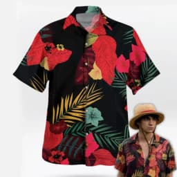 Summer Men's One Piece Hawaiian Shirt Monkey D Luffy Graphic Short Sleeve Casual Anime Kids Clothes Tropical Beach Holiday Tops