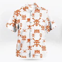 Summer Men's One Piece Hawaiian Shirt Monkey D Luffy Graphic Short Sleeve Casual Anime Kids Clothes Tropical Beach Holiday Tops