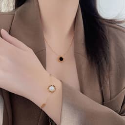 3pcs Woman Men Fashion Roman Digital Wafer Pendant Necklace Earrings Bracelets Stainless Steel Party Bridal Wedding Jewelry Sets
