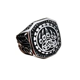 Viking Style Stainless Steel Huge Dragon Ring for Men Male Fashion Jewelry as gift with wooden box