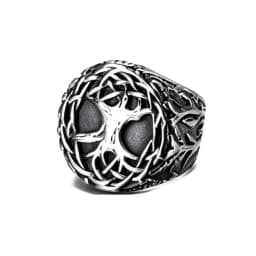 Viking Style Stainless Steel Huge Dragon Ring for Men Male Fashion Jewelry as gift with wooden box
