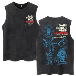 Rapper Washed Tank Tops DTMF Music Album Vintage Hip Hop Sleeveless T Shirt Men Women High Quality 100% Cotton Loose Vests
