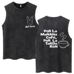 Rapper Washed Tank Tops DTMF Music Album Vintage Hip Hop Sleeveless T Shirt Men Women High Quality 100% Cotton Loose Vests
