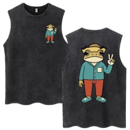 Rapper Washed Tank Tops DTMF Music Album Vintage Hip Hop Sleeveless T Shirt Men Women High Quality 100% Cotton Loose Vests